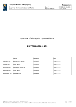 PR.TCCH.00001-001 Approval of change to TC - EASA