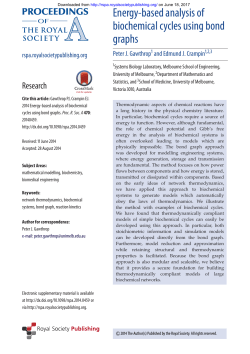 Energy-based analysis of biochemical cycles using bond graphs