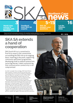 SKA SA extends a hand of cooperation