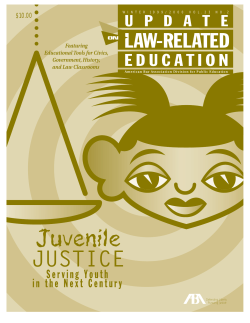 Juvenile Justice: Serving Youth in the Next Century