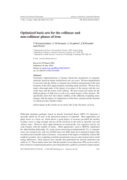 Optimized basis sets for the collinear and non