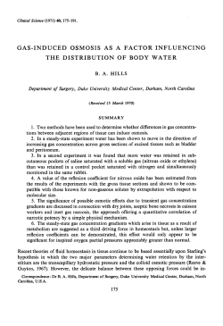 Gas-Induced Osmosis as a Factor Influencing the