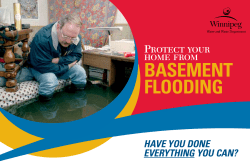 baSeMenT FlOODIng - City of Winnipeg