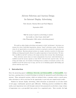 Adverse Selection and Auction Design for Internet Display Advertising