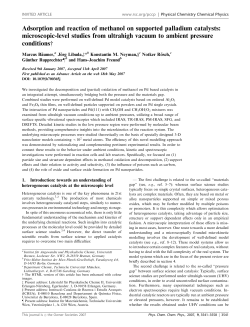 Adsorption and reaction of methanol on supported palladium catalysts