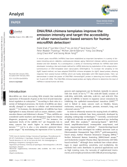 DNA/RNA chimera templates improve the emission intensity and
