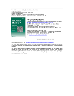 Polymer Reviews
