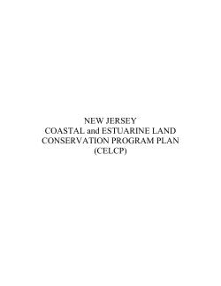 DRAFT Coastal and Estuarine Land Conservations Program Draft
