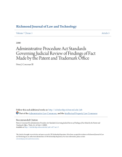 Administrative Procedure Act Standards Governing Judicial Review
