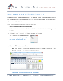 How to Arrange Multiple Workbook Windows in Excel
