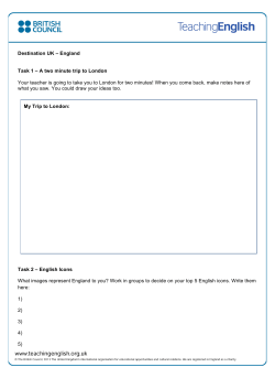 Destination UK - TeachingEnglish