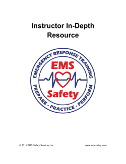 In-Depth Resource - EMS Safety Services