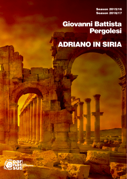 Brochure - Parnassus ARTS Productions