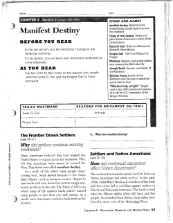 Manifest Destiny