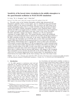 Sensitivity of the boreal winter circulation in the middle atmosphere
