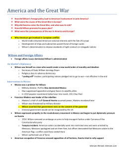 America and the Great War