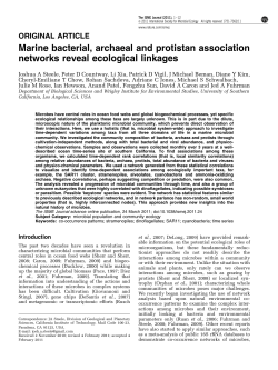 Marine bacterial, archaeal and protistan association networks reveal