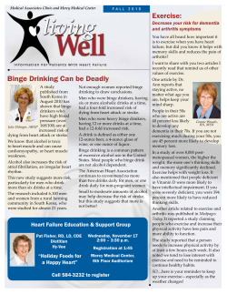 Exercise: Binge Drinking Can be Deadly