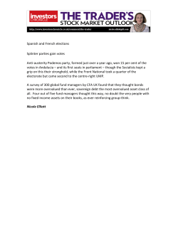 Spanish and French elections Splinter parties gain votes Anti