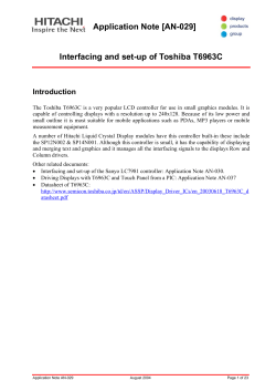 Toshiba App Note