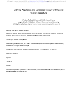 Unifying Population and Landscape Ecology with Spatial