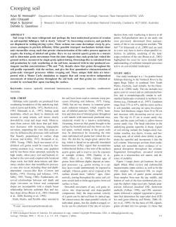 Creeping soil - Idaho State University