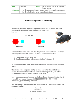 Understanding moles in chemistry