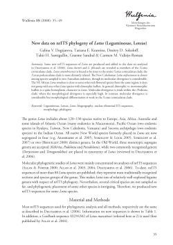 New data on nrITS phylogeny of Lotus (Leguminosae, Loteae