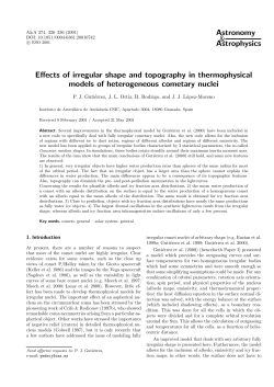Effects of irregular shape and topography in thermophysical models