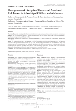 Photogrammetric Analysis of Posture and Associated Risk Factors in