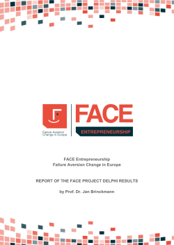 DELPHI study - Face entrepreneurship