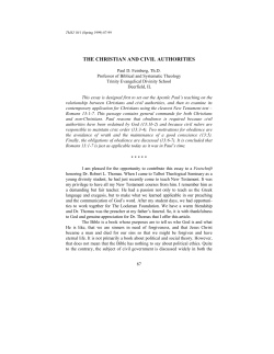 Christians and civil authorities