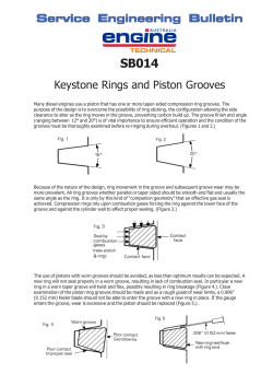 Keystone Rings And Piston Grooves