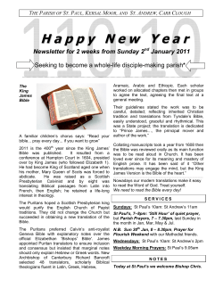 H appy N ew Y ear - St Paul`s, Kersal