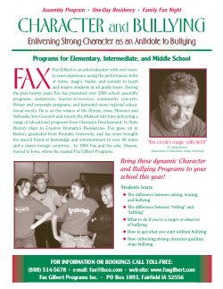 Fax Flyer Character-Bullying