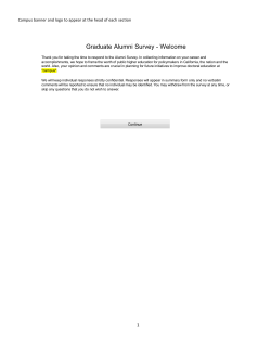 Graduate Alumni survey PDF - University of California | Office of The