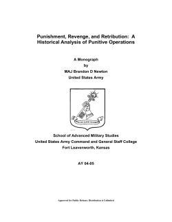 Punishment, Revenge, and Retribution: A