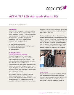 Fabricating ACRYLITE&reg; LED sign grade