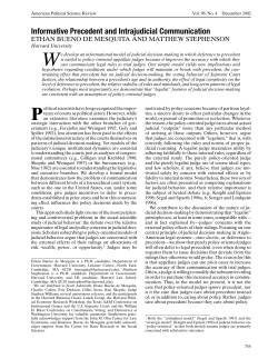Informative Precedent and Intrajudicial Communication
