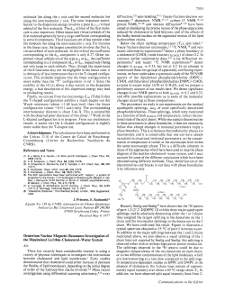 Deuterium nuclear magnetic resonance investigation of the