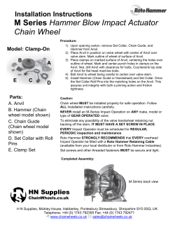 M Series Hammer Blow Impact Actuator Chain Wheel