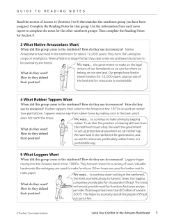 3 What Native Amazonians Want