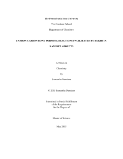 CARBON-CARBON BOND FORMING REACTIONS FACILITATED