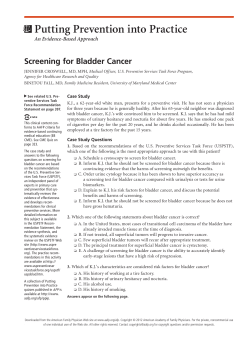 Screening for Bladder Cancer