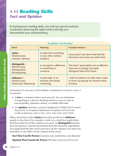 1-11 Reading Skills