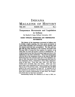 INDIANA MAGAZINE OF HISTORY