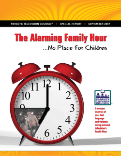 The Alarming Family Hour&hellip;No Place For Children