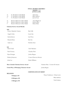 Grade 9–11 Awards - St. Paul`s High School News