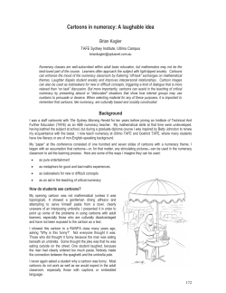 Cartoons in numeracy: A laughable idea
