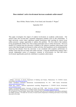 Does students` active involvement increase academic achievement?